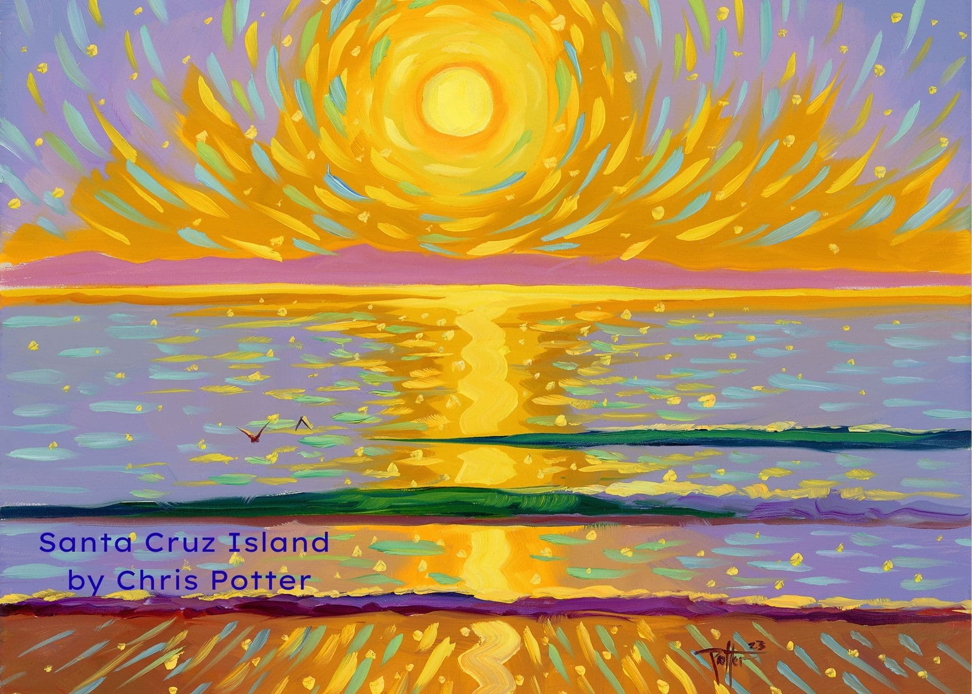 Santa Barbara coastline — the kind of scene Chris painted